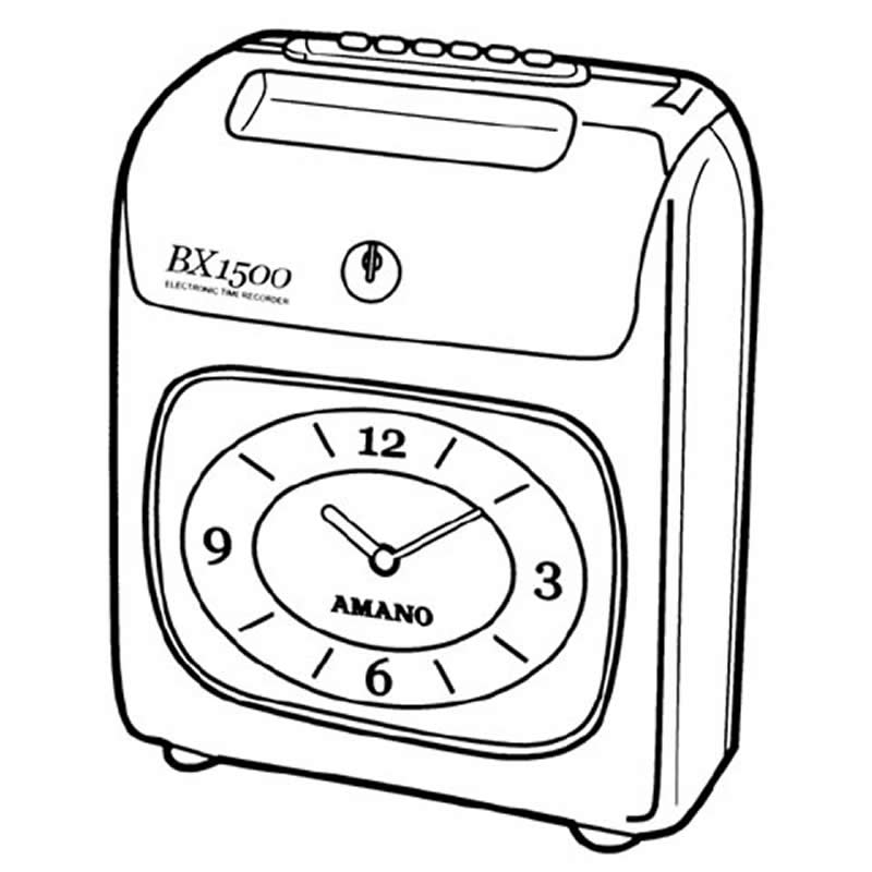 Amano BX1500 Time Recorder and Attendance Clocking Machine